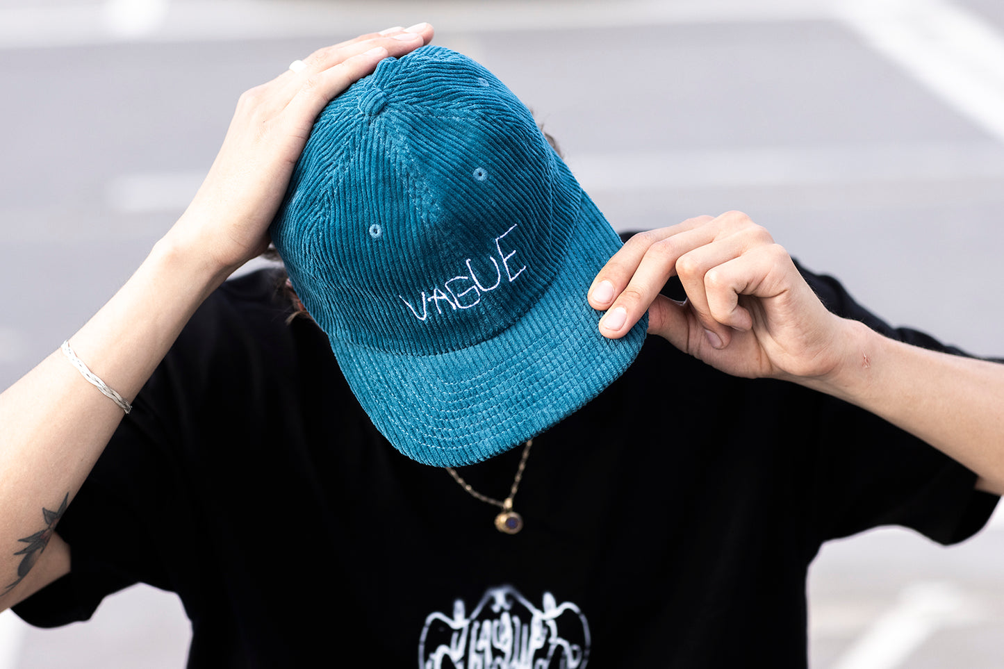 Vague - James Jarvis - Cord Hat - Teal