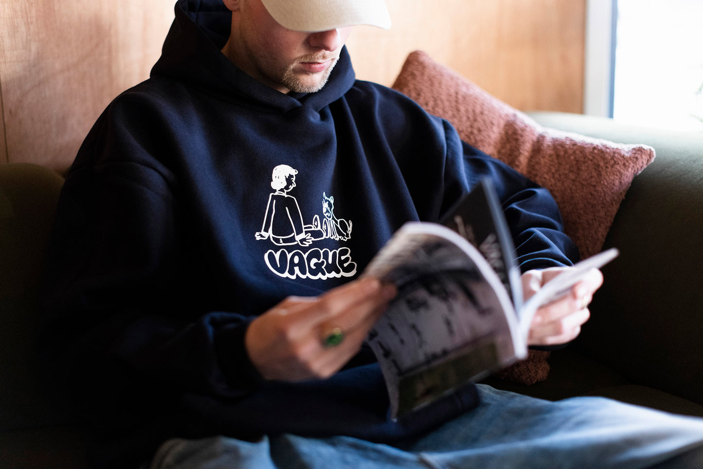 Vague - Jacob Ovgren - French Navy Hoodie