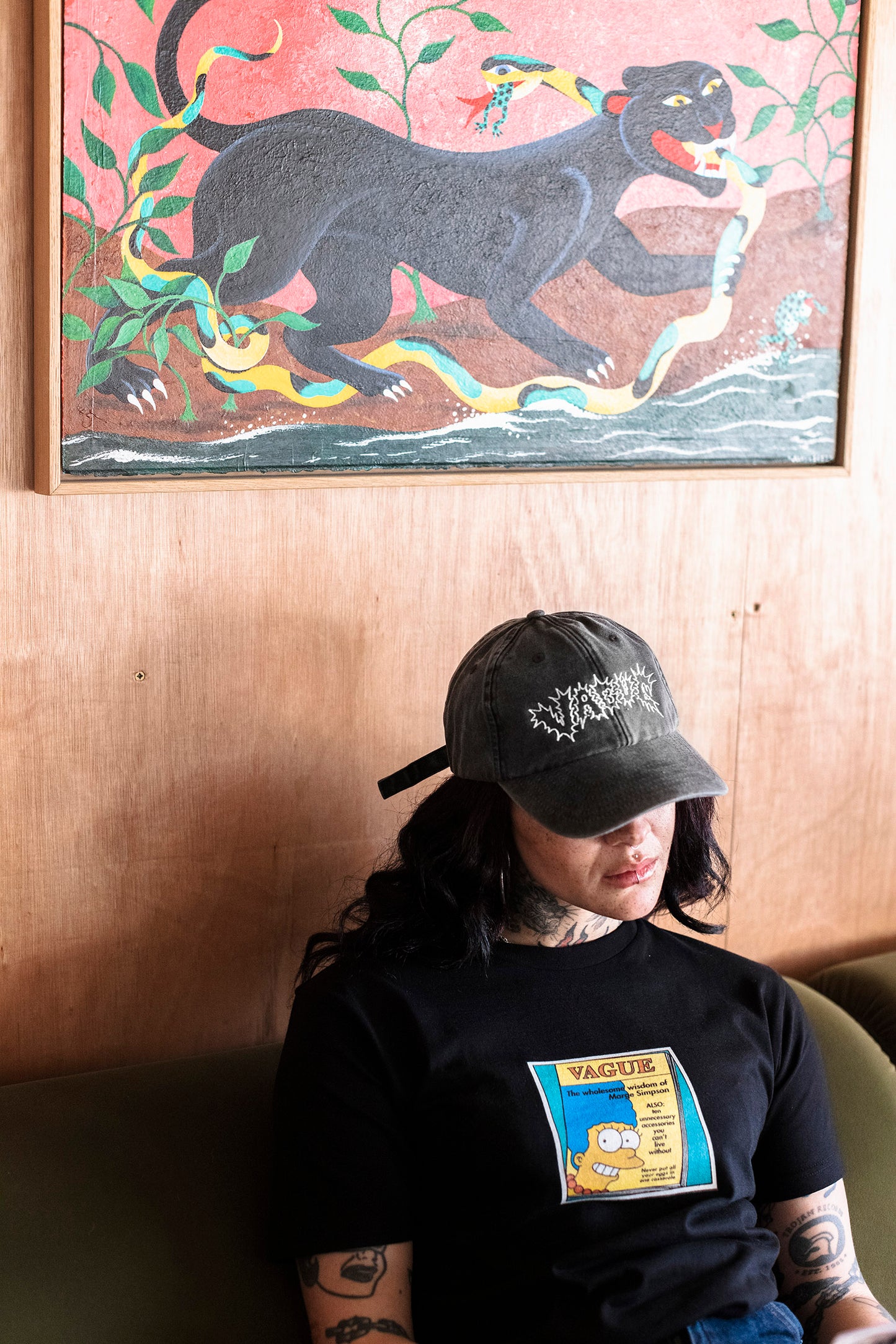 Vague - Sharmila Banerjee - Faded Hat - Vintage Black
