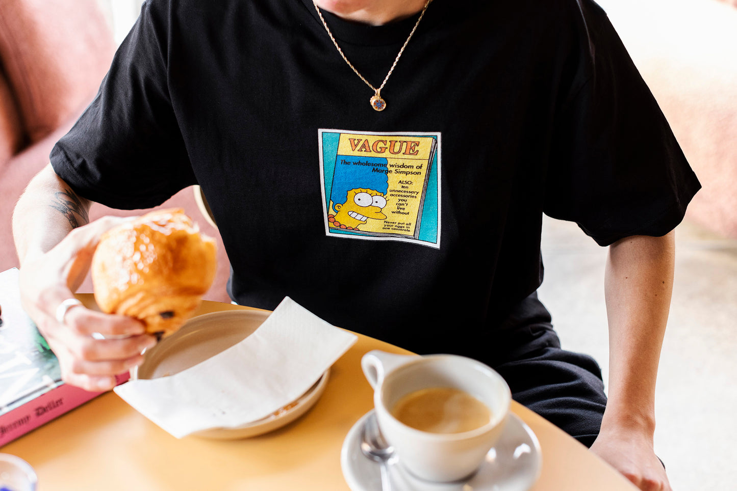 Vague - Marge - Black T-Shirt