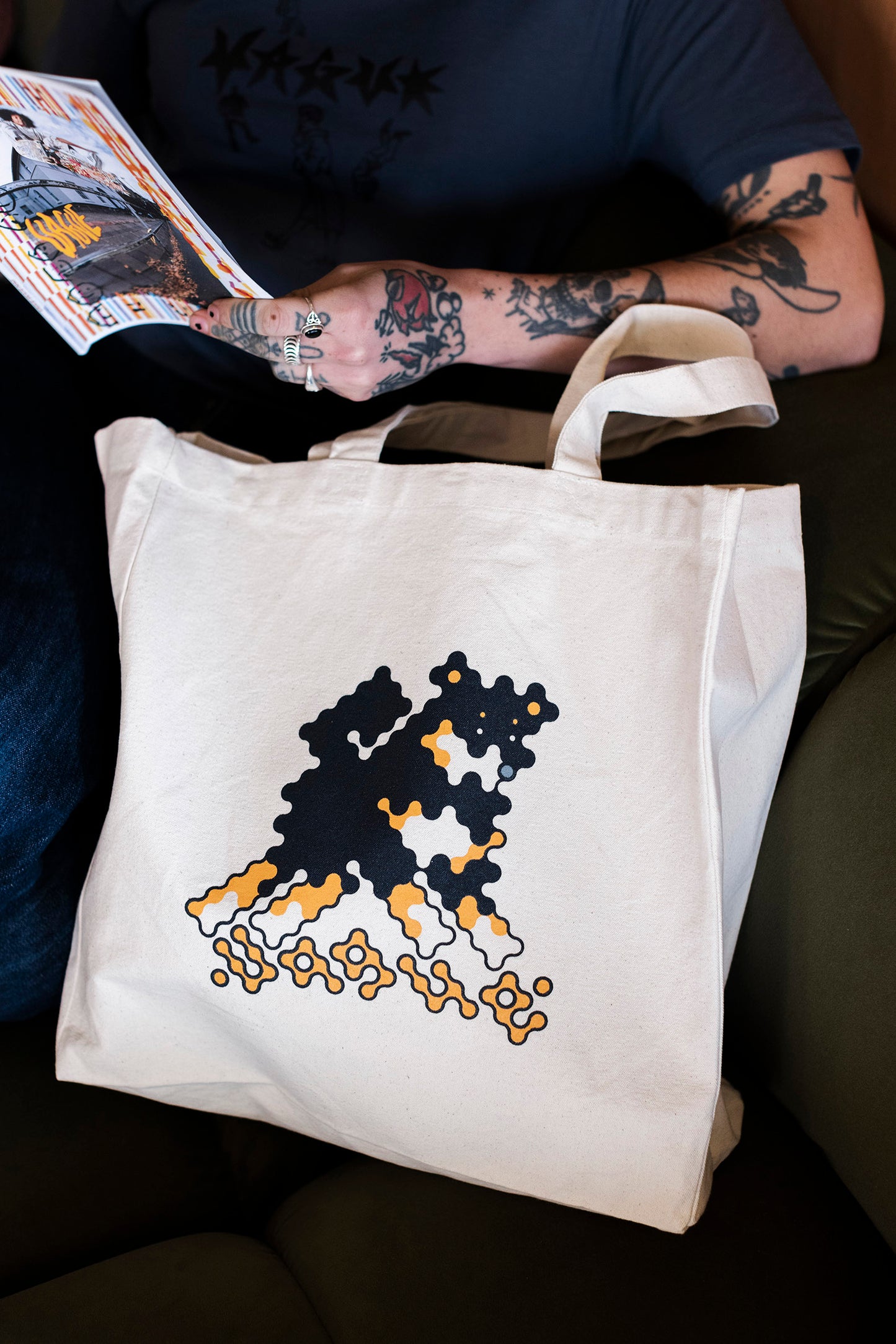 Vague - Joe O'Donnell - Vinnie - Natural Tote Bag