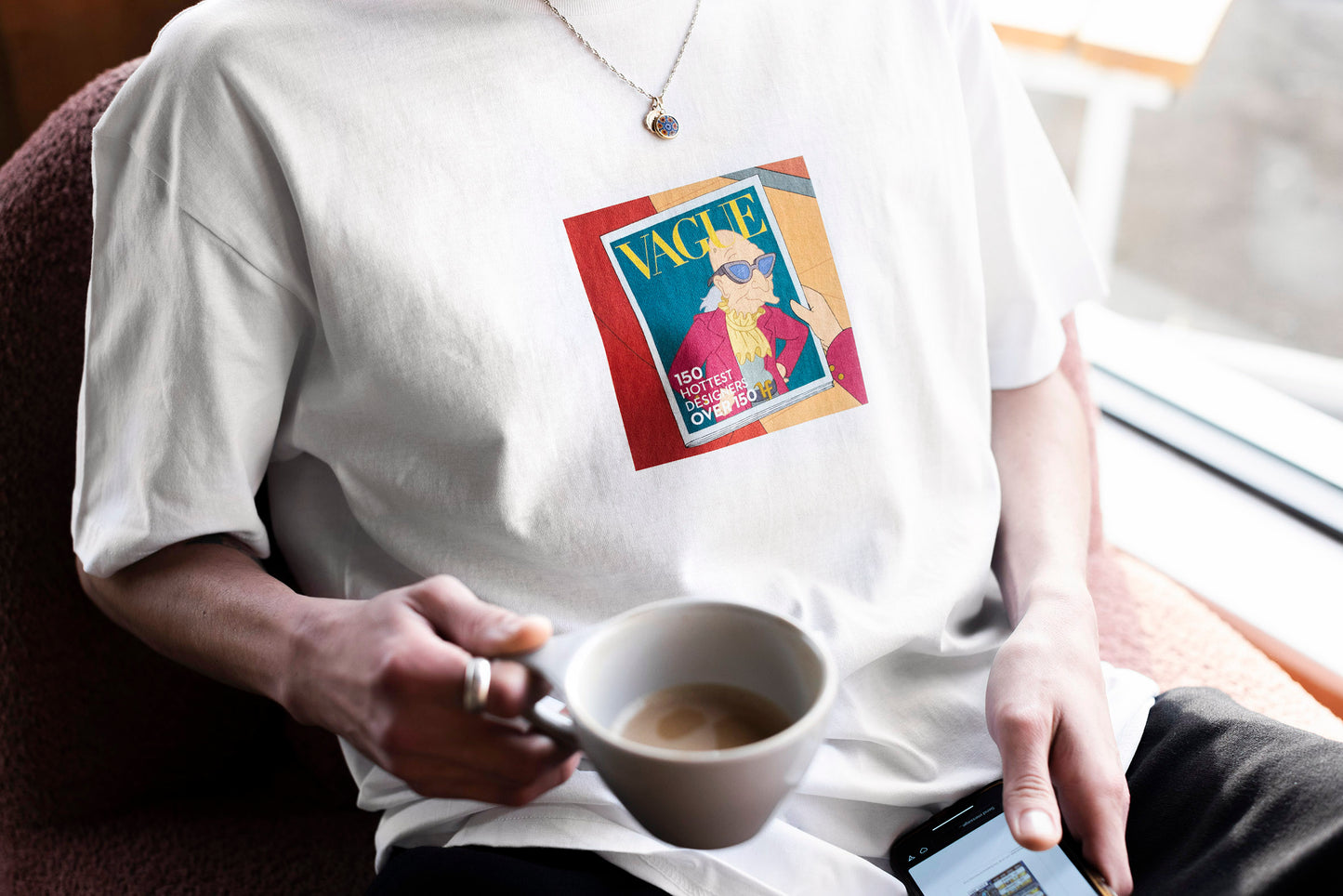 Vague - Professor Farnsworth - White T-Shirt