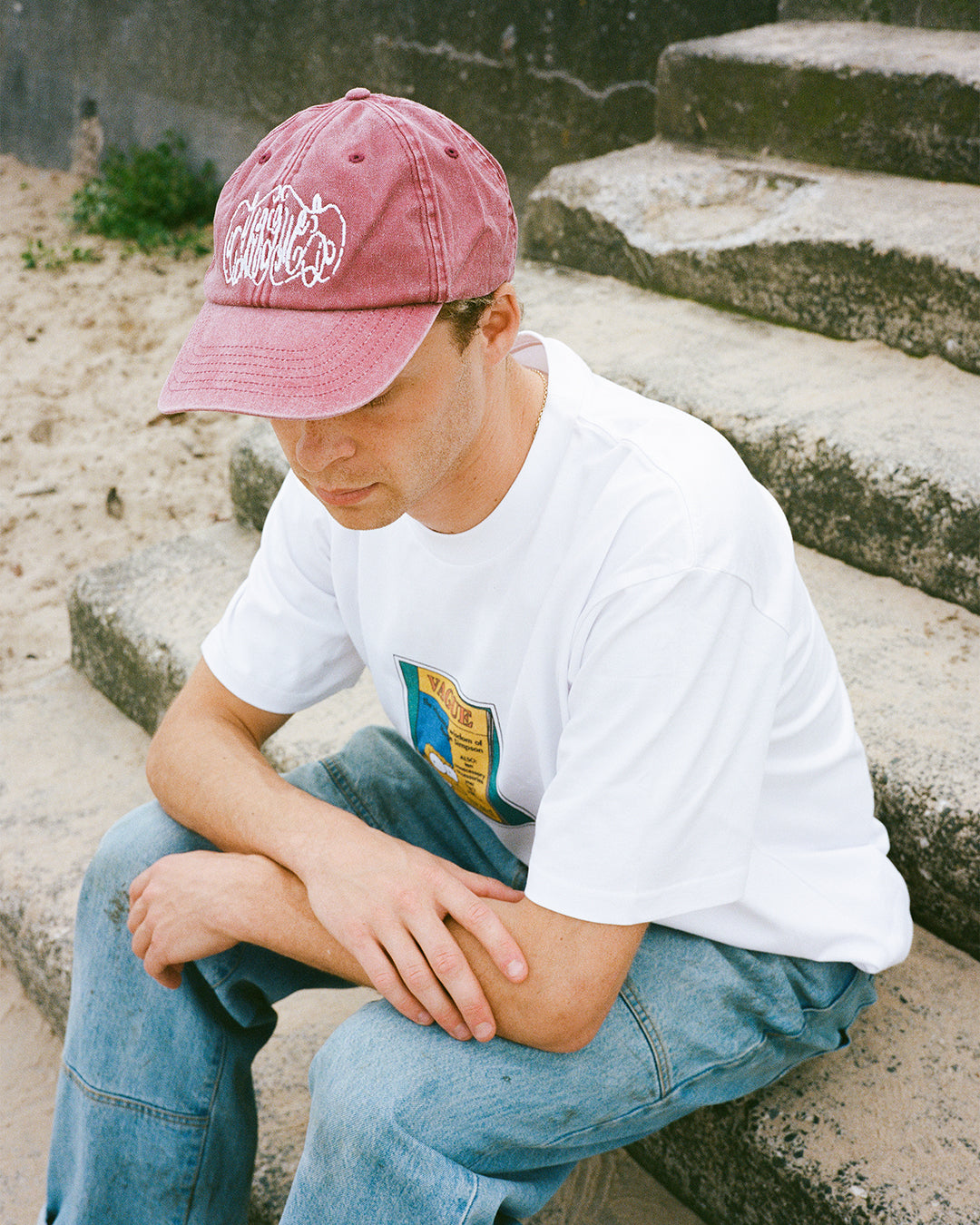 Vague - Kyler Garrison - Faded Hat - Vintage Red