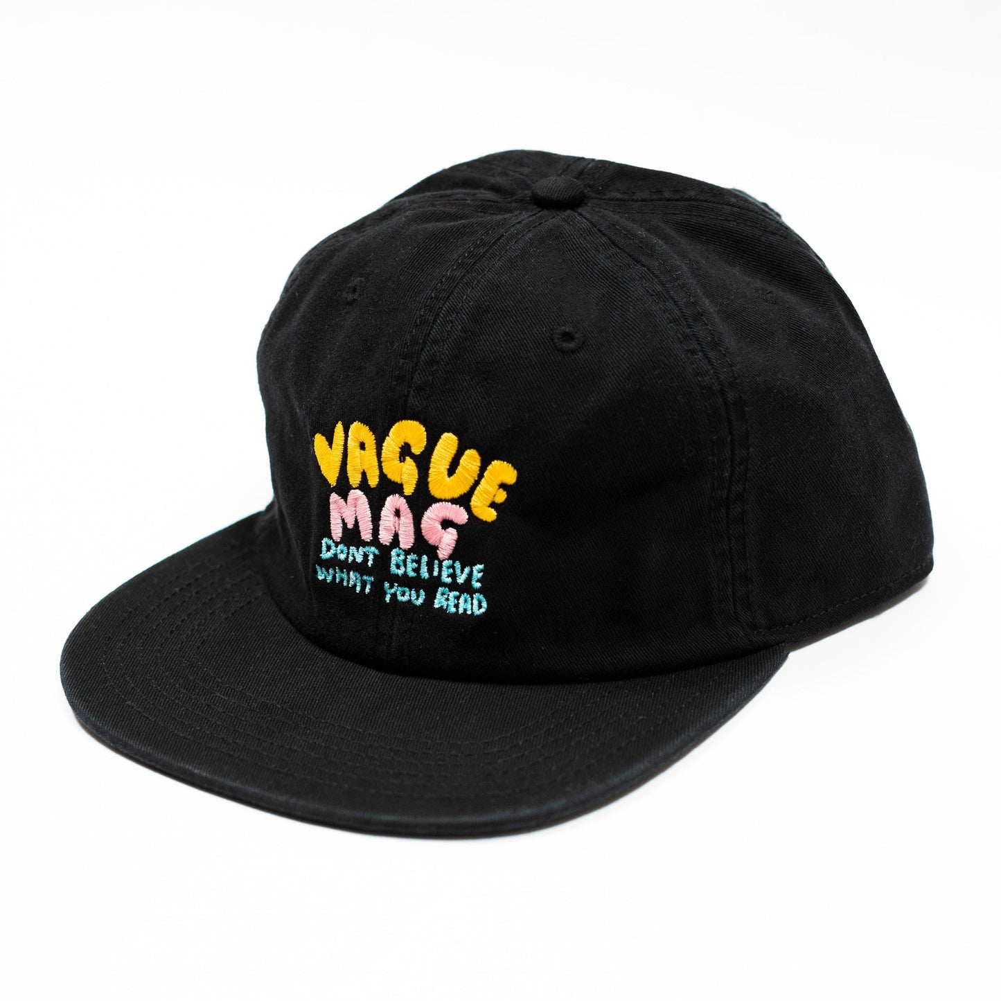 Vague x Mike O'Shea - Embroidered Six Panel Hat - Black