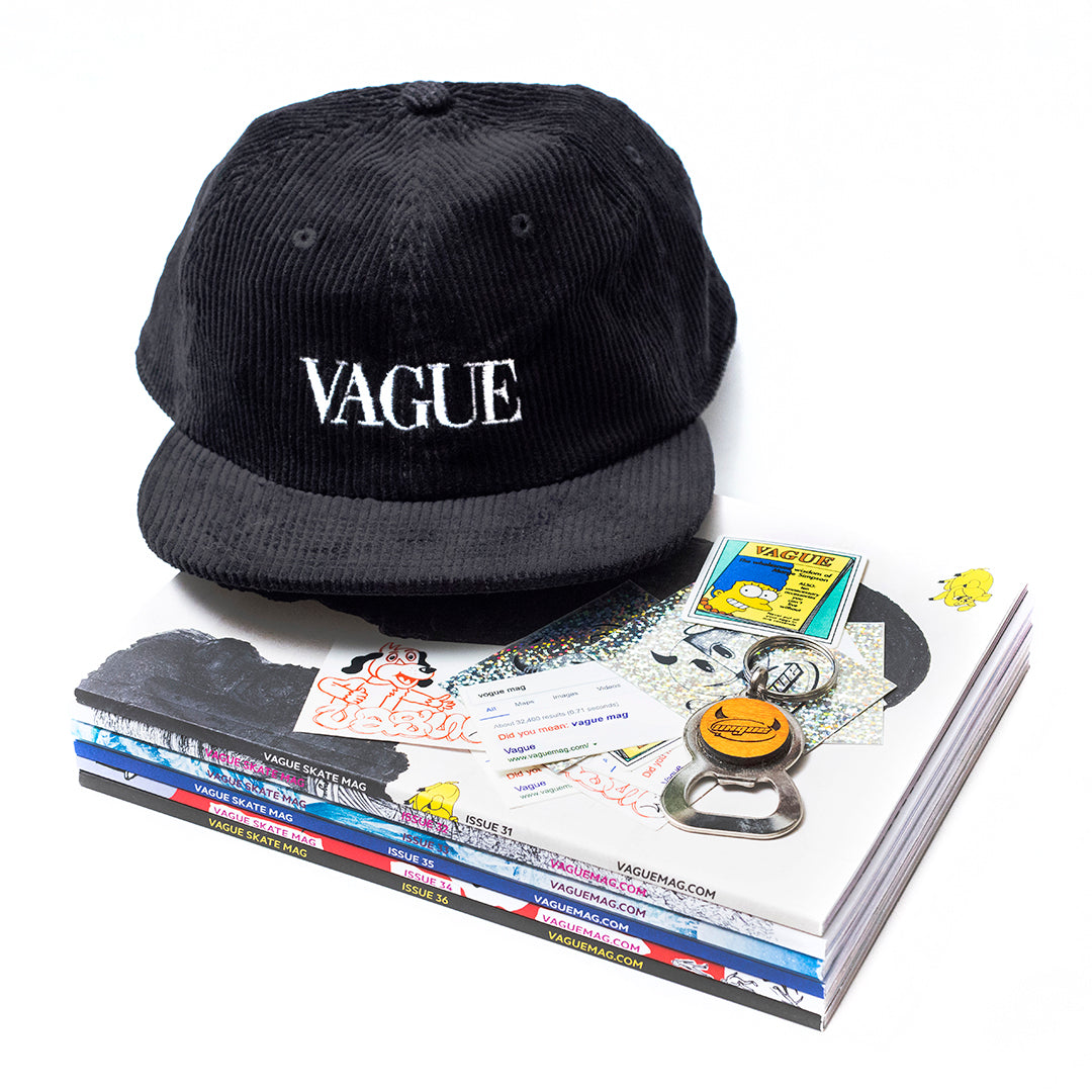 Vague Mag - Yearly Subscription (6 issues), T-shirt or Hat + Afterlife Bottle Opener